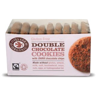 Doves Farm Foods Double Chocolate Cookies with Dark Chocolate Chips, 150 g