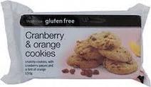 Waitrose Limited Cranberry &amp; Orange Cookies/ Karpalo-appelsiinikeksit, 150 g