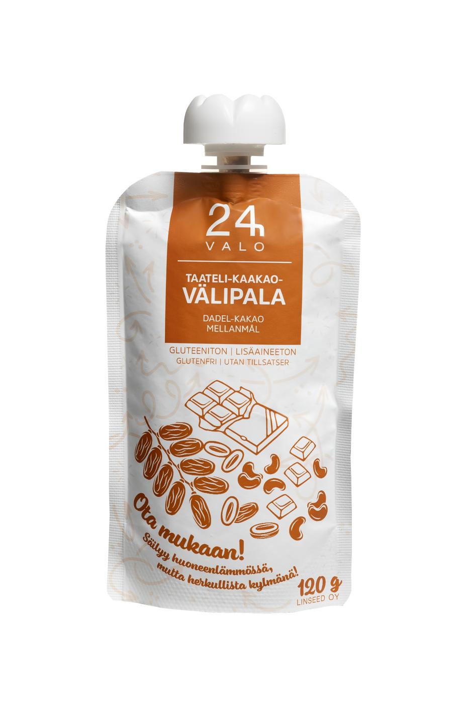 Oy Linseed Protein Finland Ltd Valo24h taateli-kaakao 120g